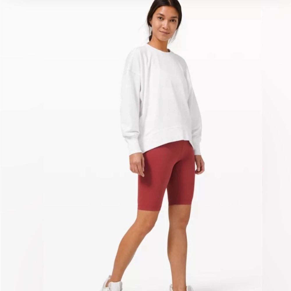 lululemon athletica  Back in action crew - White